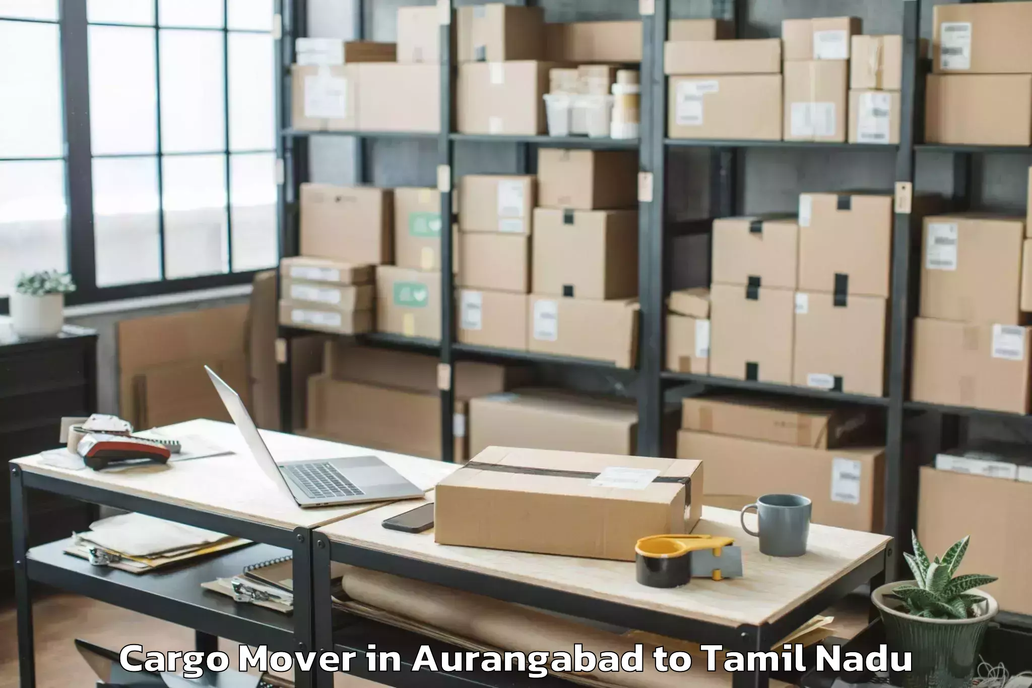 Professional Aurangabad to Tiruppalaikudi Cargo Mover